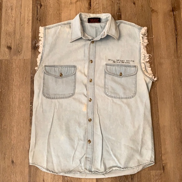 VintageY2K Cutoff Sleeveless Bike Week Shirt - Picture 2 of 7